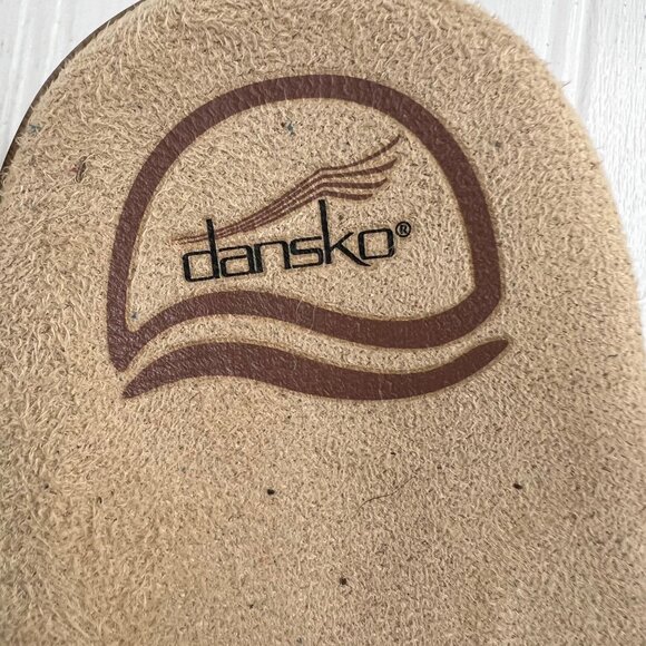 Dansko Womens Blue Leather Platform Sandals Size 42 - Picture 3 of 6